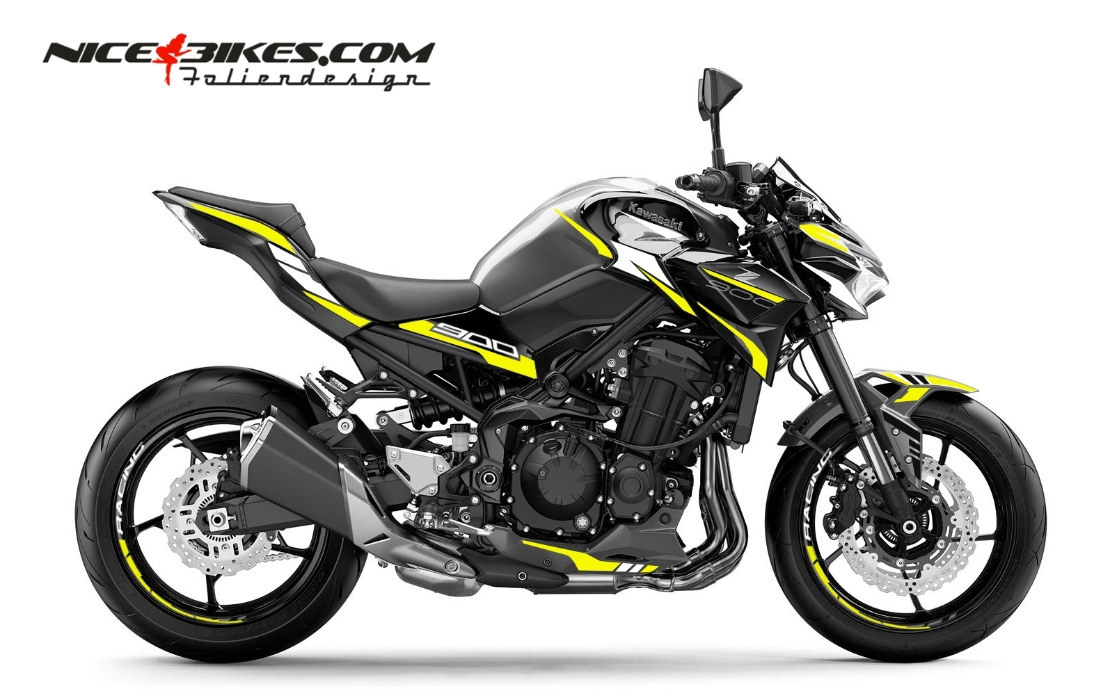 Foliendesign Kawasaki Z900 Hornet Yellow