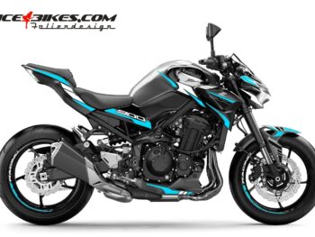 Foliendesign Kawasaki Z900  Light Blue