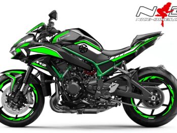 Foliendesign Kawasaki ZH2 Lime Green