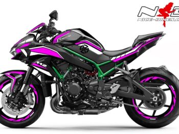 Foliendesign Kawasaki ZH2 Manga Violett