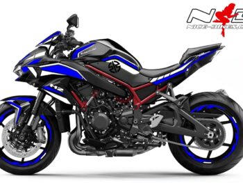 Foliendesign Kawasaki ZH2 Racing Blue