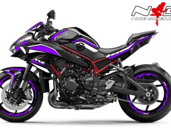 Foliendesign Kawasaki ZH2 Manga Violett