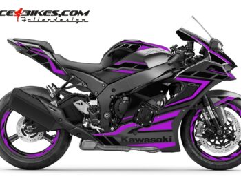 Foliendesign Kawasaki ZX-10R 22 Manga Violett