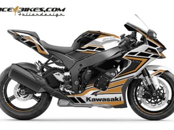 Foliendesign Kawasaki ZX-10R 23 Olympic Gold