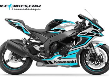 Foliendesign Kawasaki ZX-10R 23 Light Blue