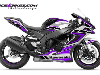 Foliendesign Kawasaki ZX-10R 23 Manga Violett