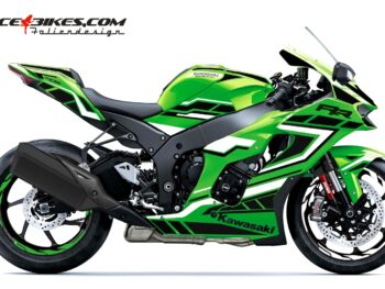 Foliendesign Kawasaki ZX-10RR 22 Racing White - Magic Black