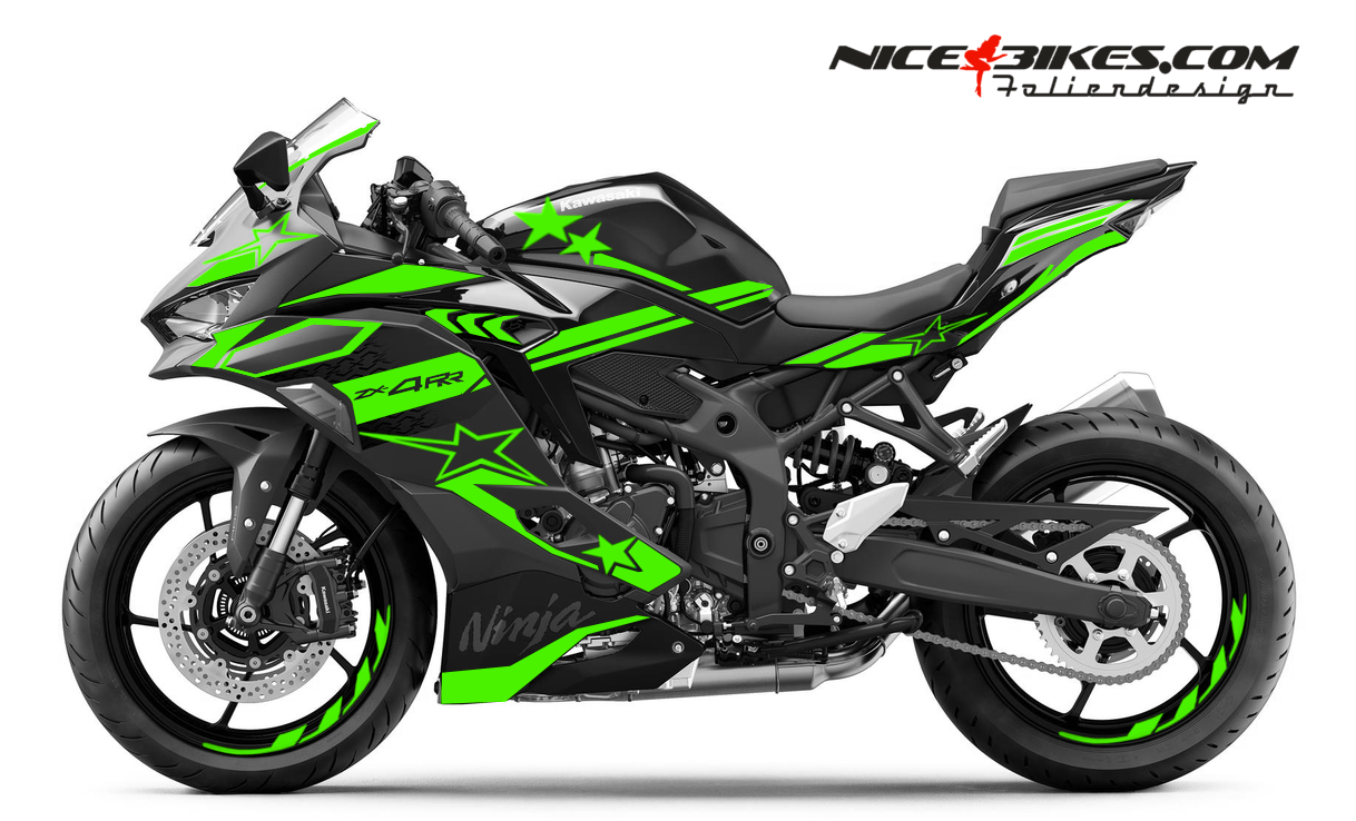 Foliendesign Ninja ZX-4RR 2026 Limegreen