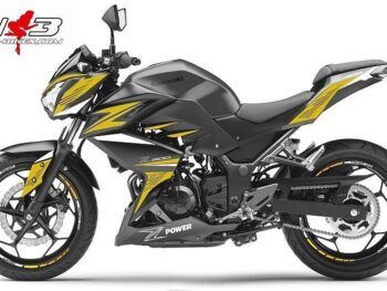 Z300 Power Dekor gelb auf schwarzer Maschine