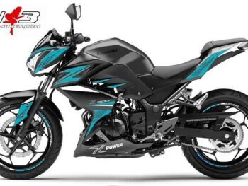 Z300 Power Dekor hellblau auf schwarzer Maschine