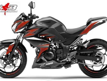 Z300 Power Dekor rot auf schwarzer Maschine