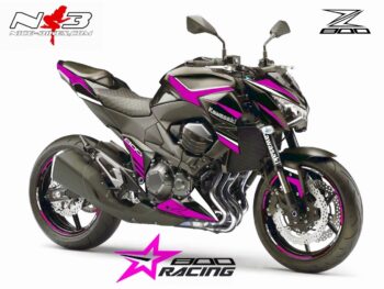 Z800 Foliendekor pink auf schwarzer Maschine