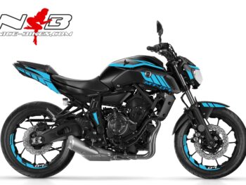 MT07 hellblau auf schwarzer Maschine 2019