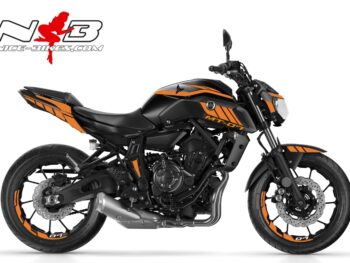 MT07 orange auf schwarzer Maschine 2019