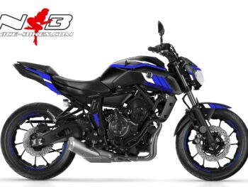 MT07 blau/weiß auf schwarzer Maschine 2018