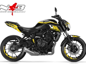 MT07 gelb weiß auf schwarzer Maschine 2019