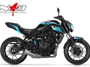 MT07 hellblau/weiß auf schwarzer Maschine 2018