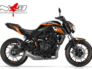 MT07 orange/weiß auf schwarzer Maschine 2018