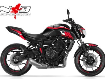 MT07 rot/weiß auf schwarzer Maschine 2018