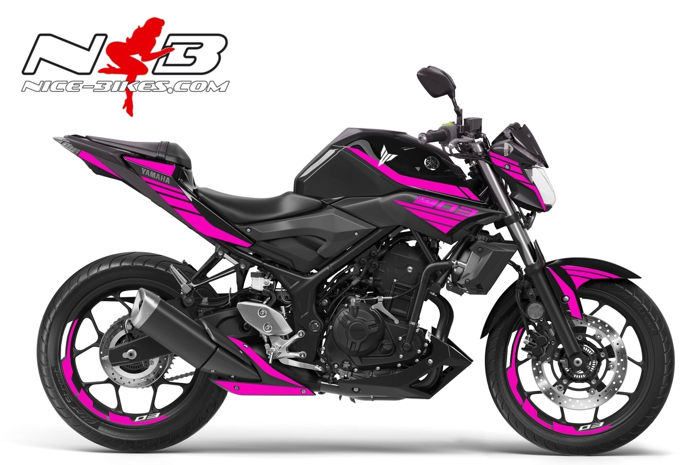 MT03 pink auf schwarzer Maschine 2019