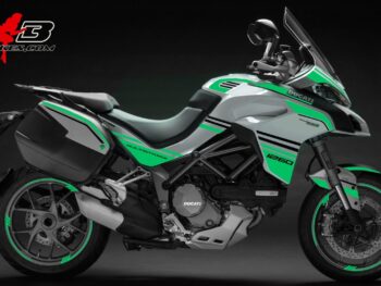 Multistrada 1260 mint auf weißer Maschine