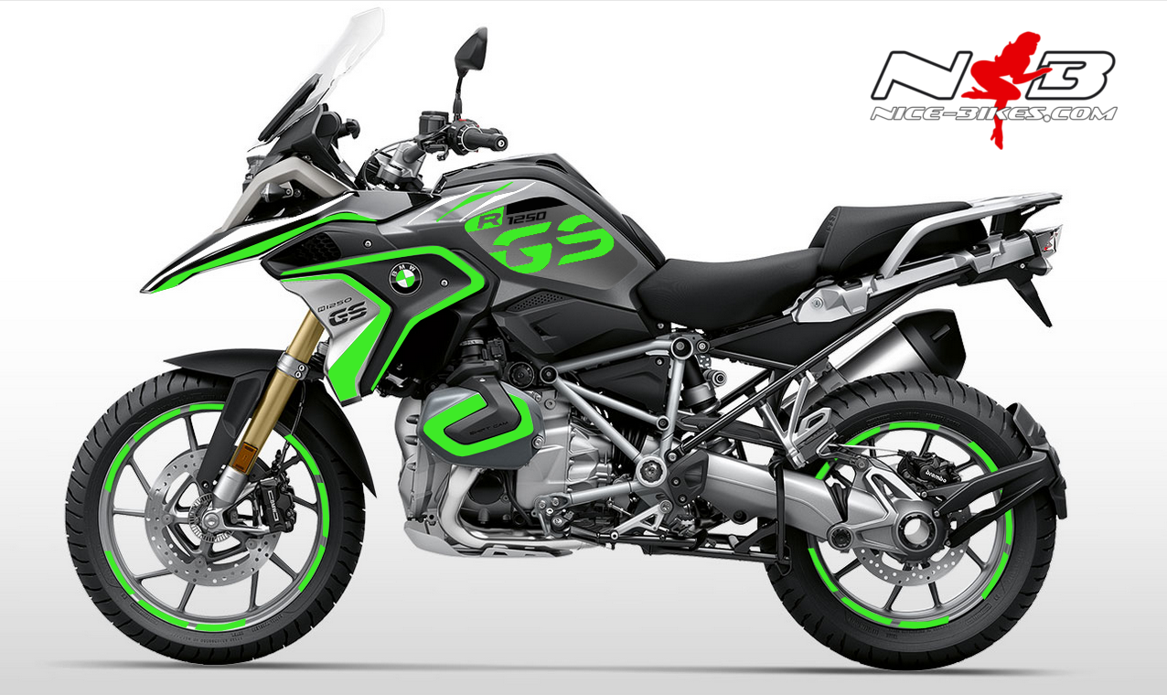 BMW GS Edition limegreen auf Blackstorm metallic Maschine 2019/20