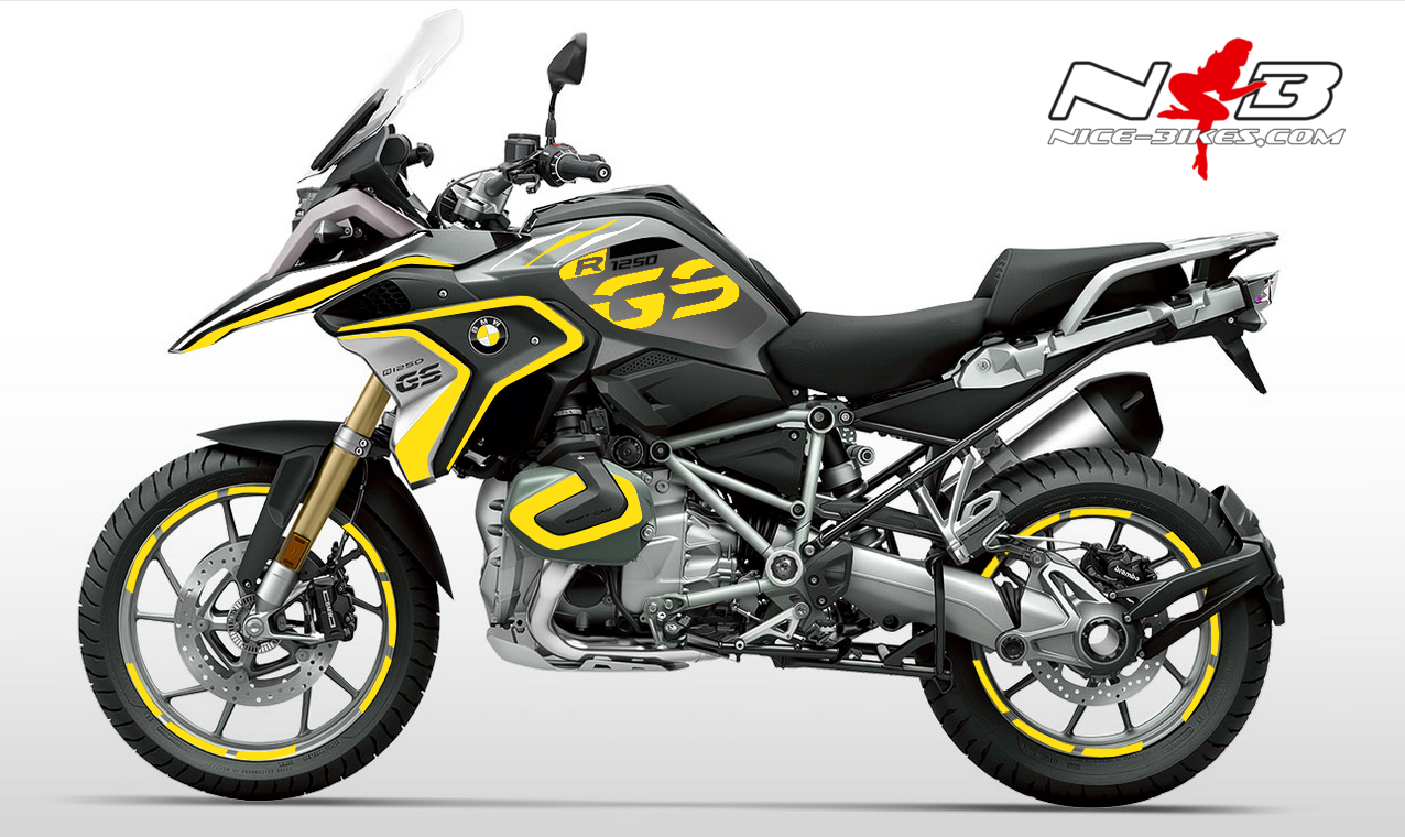 BMW GS Edition gelb auf Blackstorm metallic Maschine 2019/20