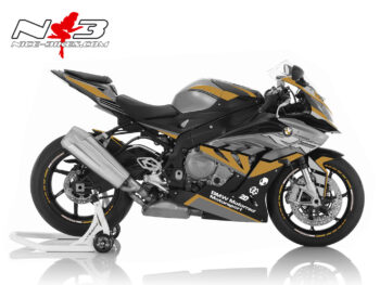 Dekorsatz S1000RR EDITION gold auf schwarz/grauer Maschine 2017-18