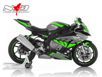 Dekorsatz S1000RR EDITION limegreen auf schwarz/grauer Maschine 2017-18