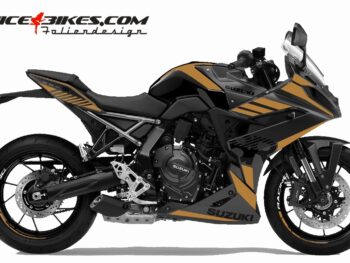 Foliendesign Suzuki GSX-8R Olympic Gold