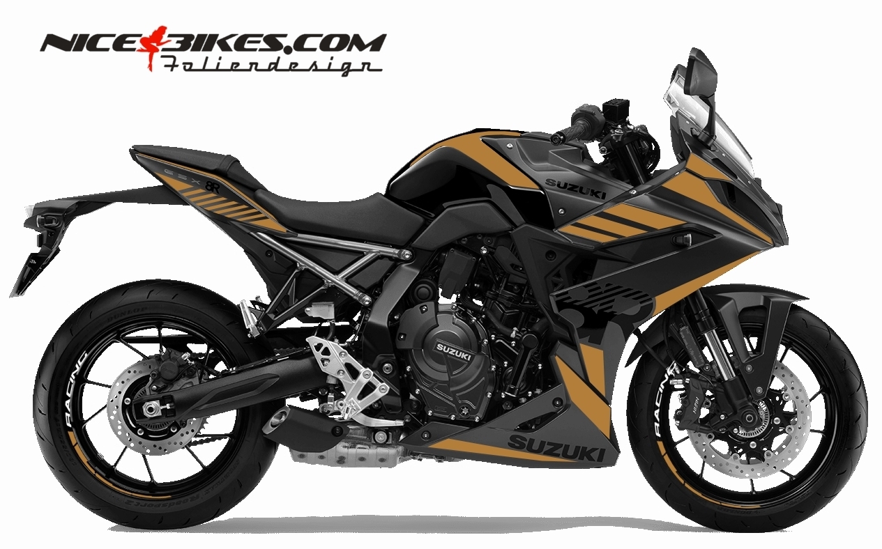 Foliendesign Suzuki GSX-8R Olympic Gold