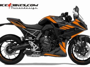 Foliendesign Suzuki GSX-8R Evil Orange