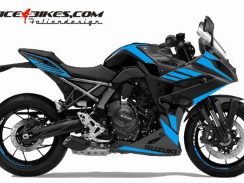 Foliendesign Suzuki GSX-8R Light Blue