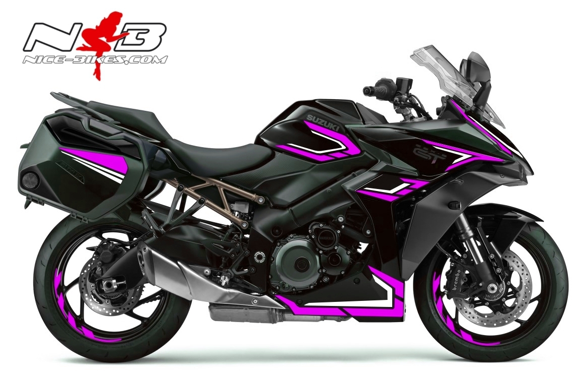 Foliendesign GSX-S1000GT Pretty Pink 2022