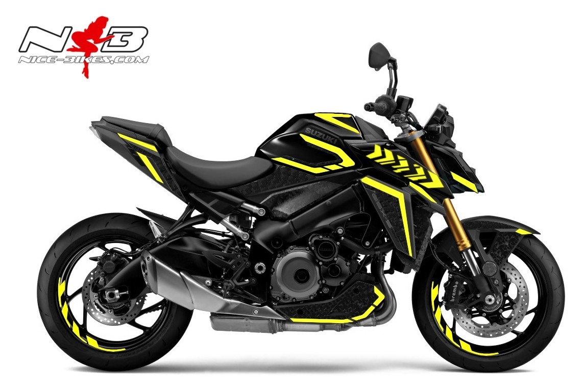 Foliendesign GSX-S1000 Hornet Yellow