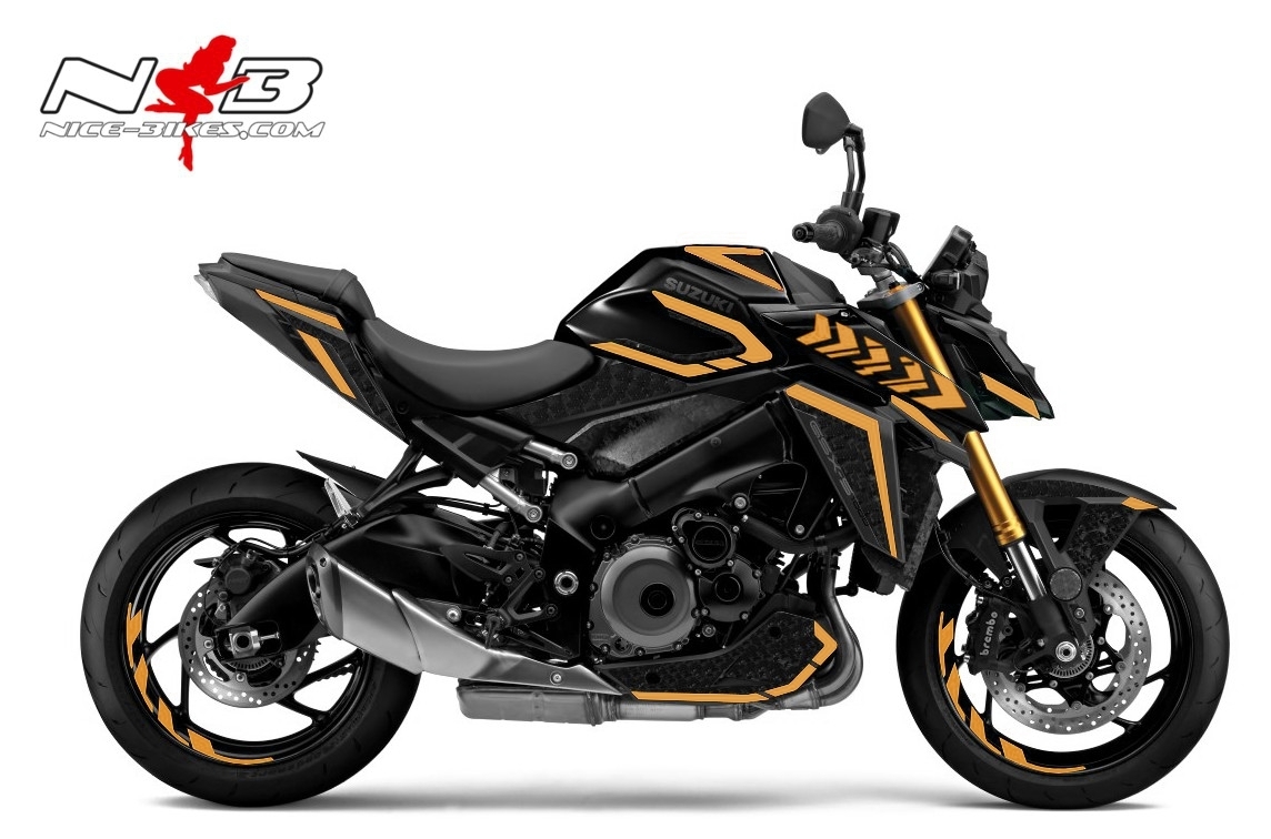 Foliendesign GSX-S1000 Olampic Gold