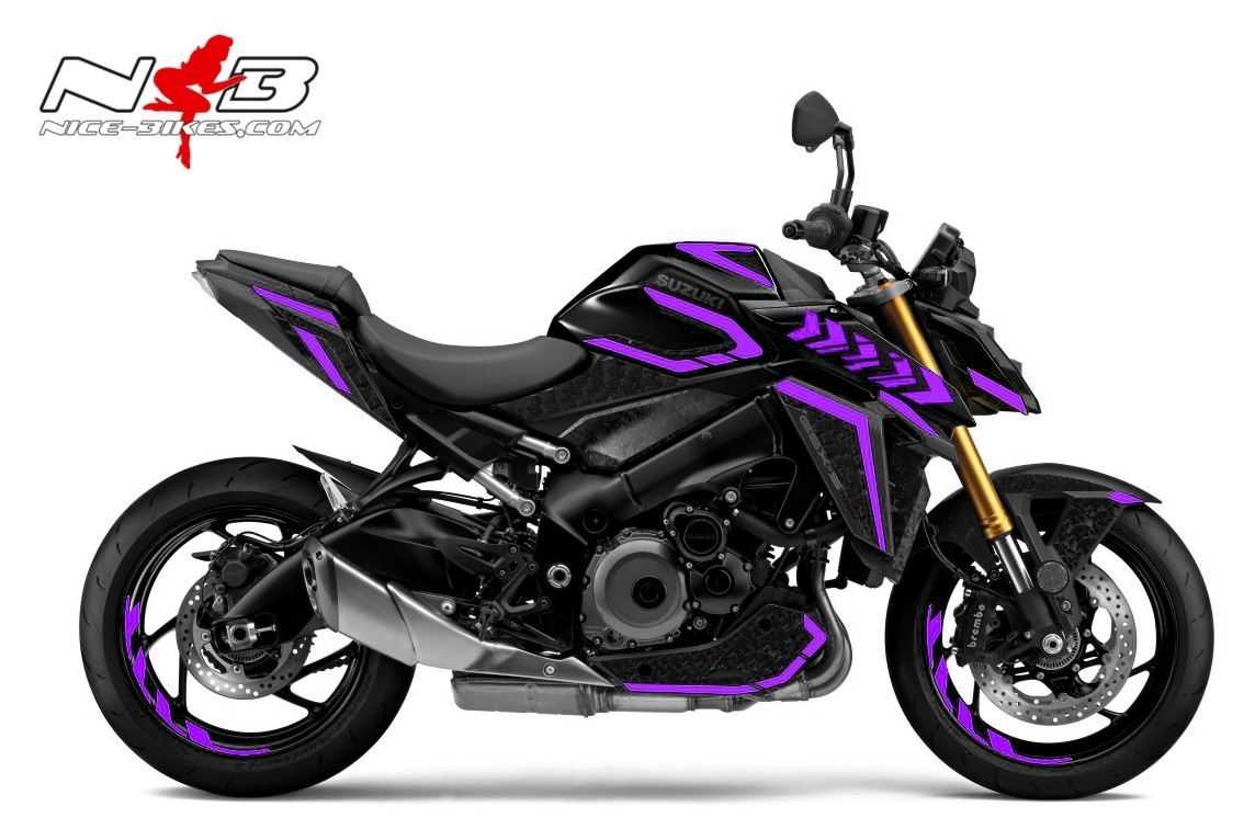 Foliendesign GSX-S1000 Manga Violett