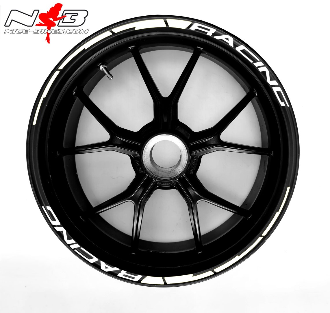 Felgendekor SPEED RACING White