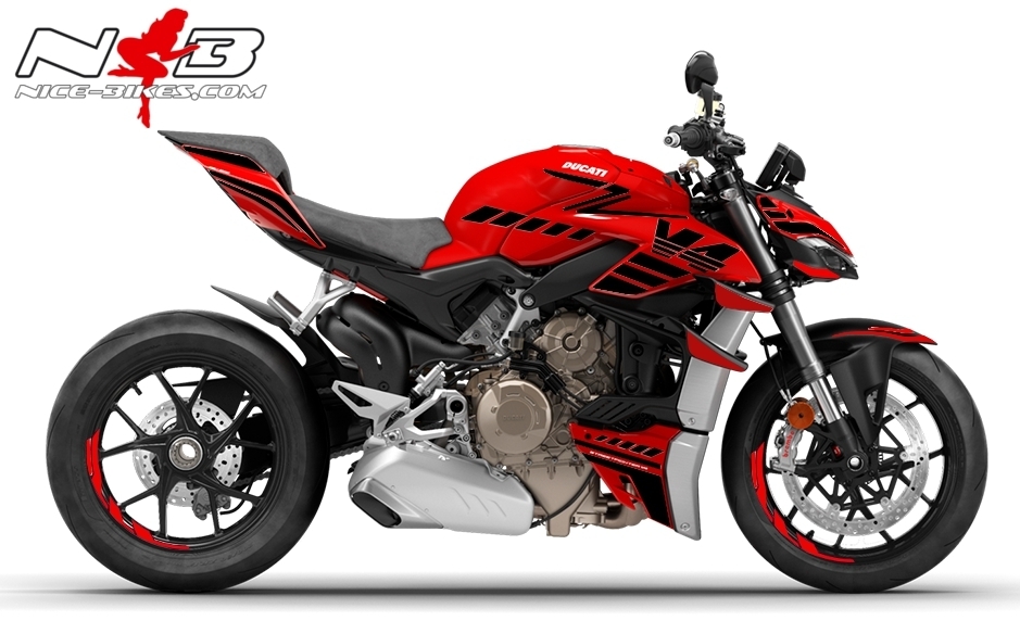 Foliendesign DUCATI Streetfighter ab 2021 SPEED Magic Black
