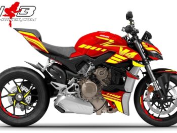Foliendesign DUCATI Streetfighter ab 2021 SPEED Neon Yellow