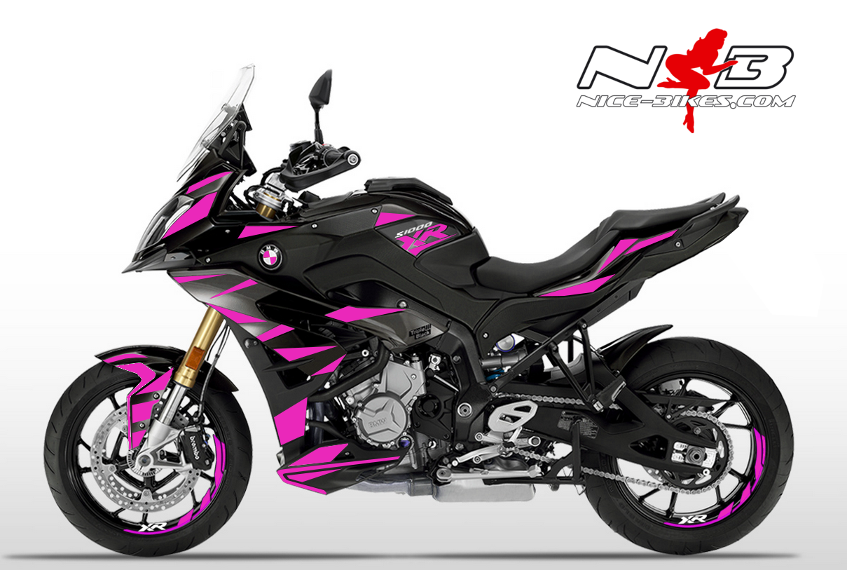 S1000XR Speed EDITION pink auf schwarzer Maschine 2019