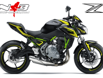 Z650 schwarz / Foliendekor Neongelb