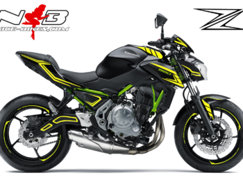 Z650 2019 neongelb für schwarze Maschine