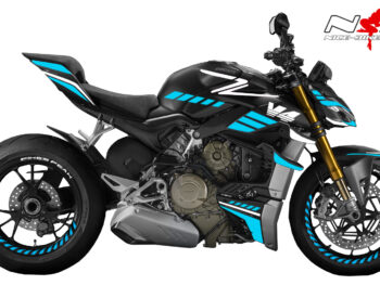 Foliendesign DUCATI Streetfighter ab 2021 SPEED Miami Light Blue