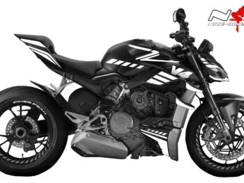 Foliendesign DUCATI Streetfighter ab 2021 SPEED Racing White