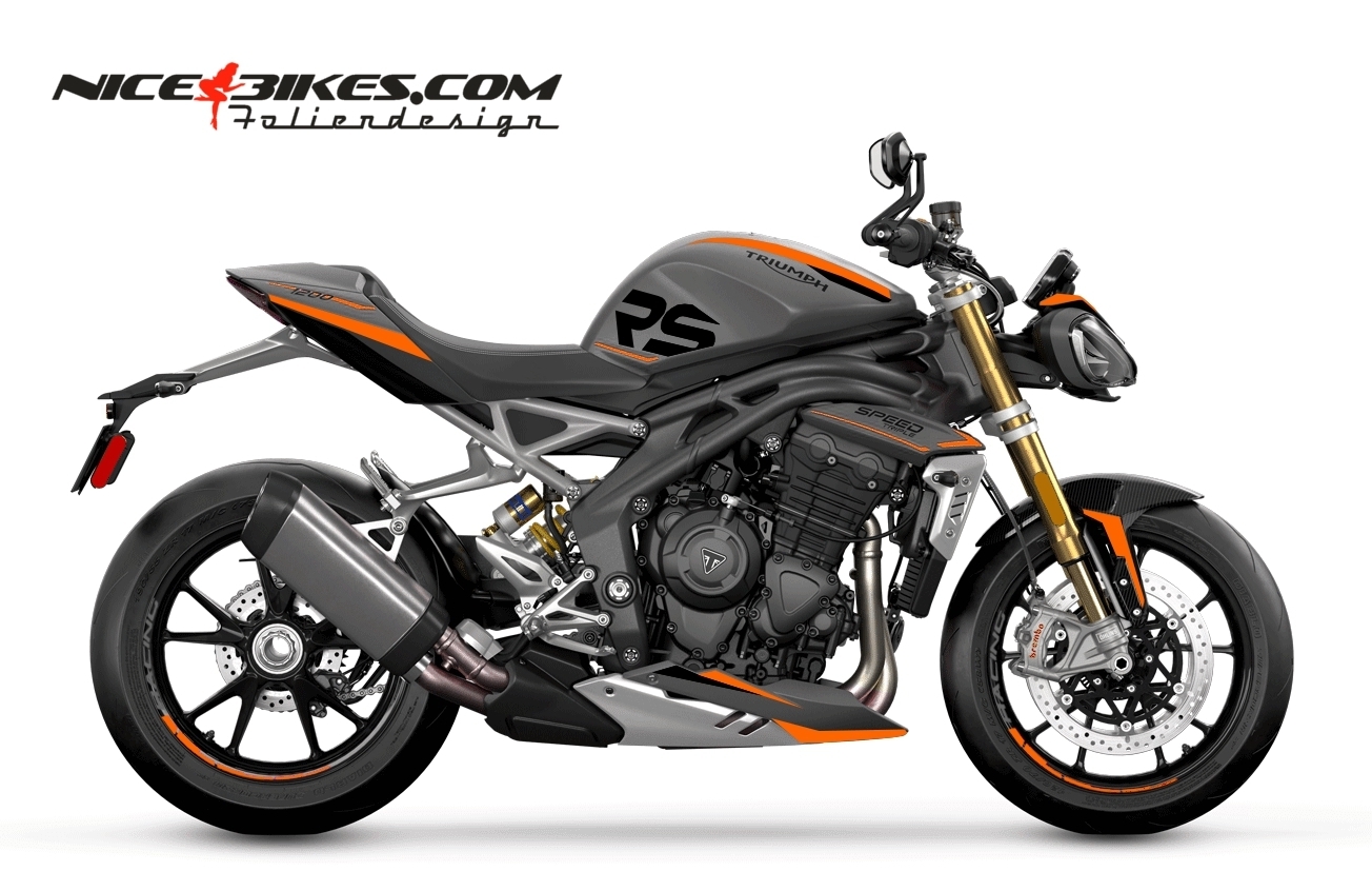Foliendesign SPEED TRIPLE 1200 24 Evil Orange