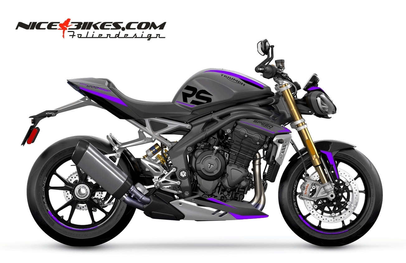 Foliendesign SPEED TRIPLE 1200 24 Manga Violett