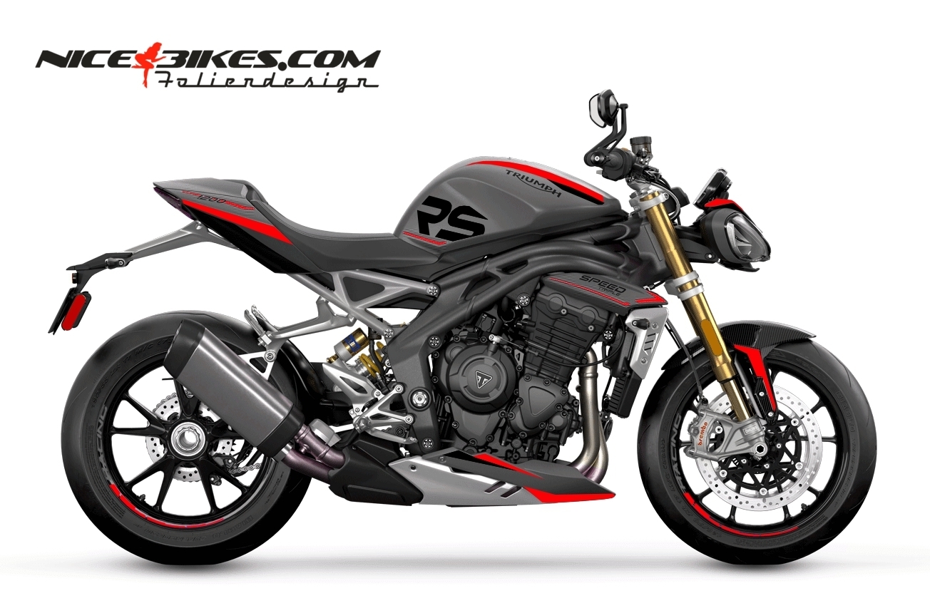 Foliendesign SPEED TRIPLE 1200 24 Racing Red