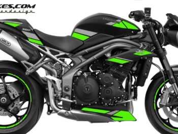 Foliendesign Triumph Speed Triple B.j. 2021 Lime Green
