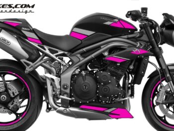 Foliendesign Triumph Speed Triple B.j. 2021 Pretty Pink